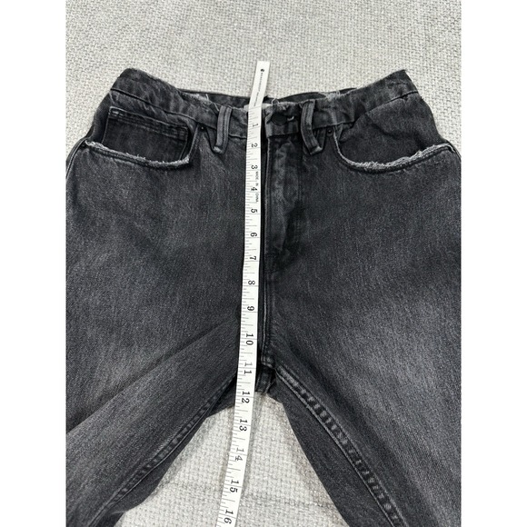 Good American Jeans Womens 27/4 Black Good Heritage Straight Stretch GNDU999BT - Picture 8 of 14